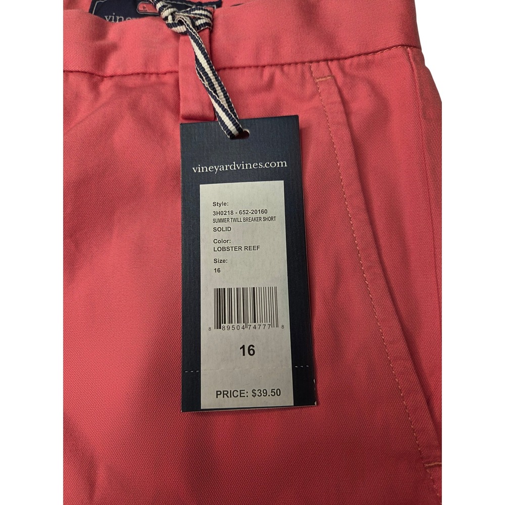 Vineyard‎ Vines Kids Size 16 Lobster Reef Summer Twill Breaker Shorts NWT - Picture 2 of 7